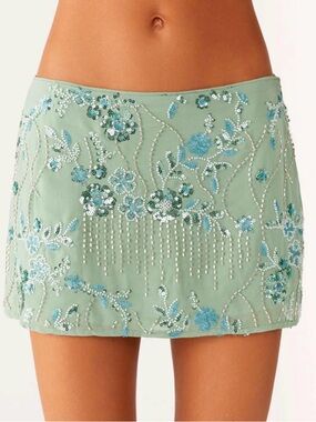 Peppermayo embellished mini skirt